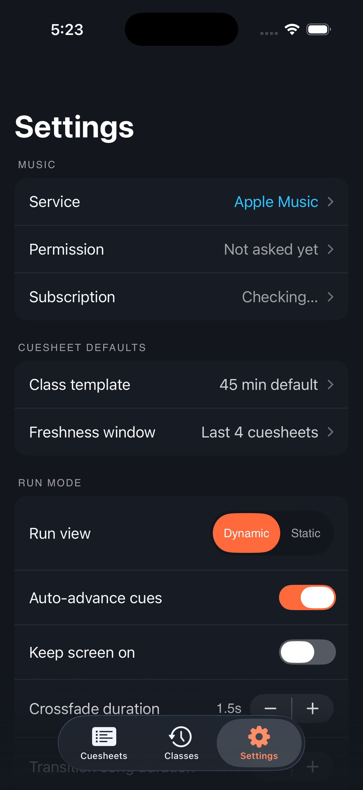 Cuesheet v0.12.6 — screenshot 3